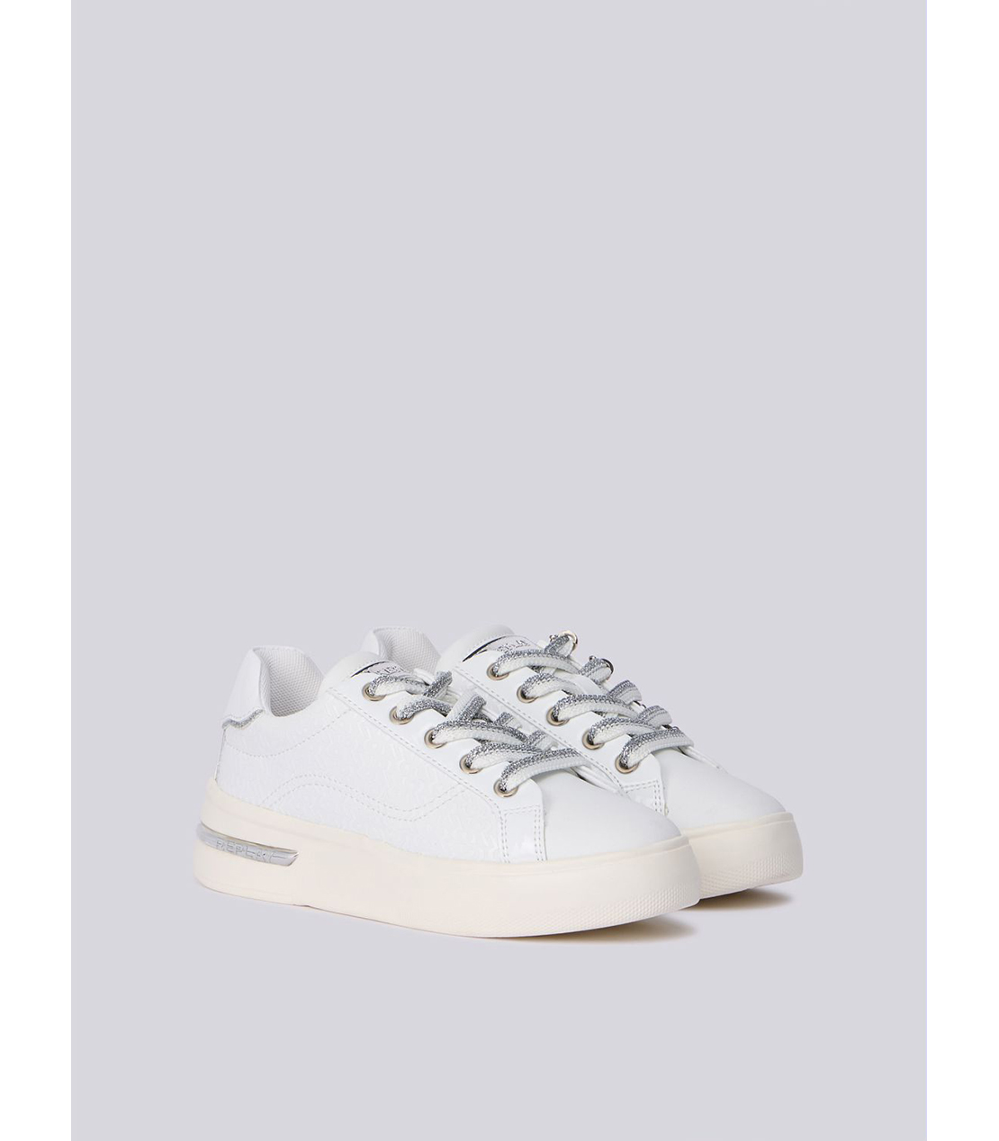 ボーイズ スニーカー 詳細画像 ホワイトシルバー 3